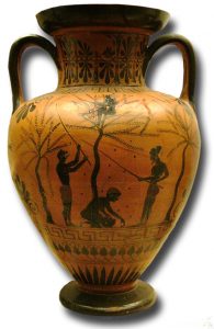 Olive-gathering Vase, 520 BC