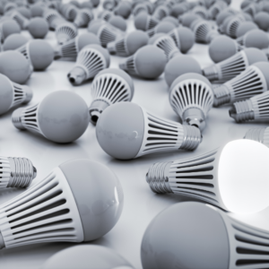 LED light bulbs help save energy.